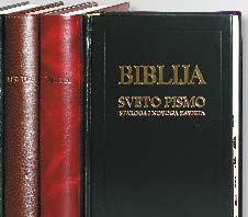 ilustriranom plastificiranom naslovnicom i u crvenome kožnom uvezu Biblija džepnog formata 145 kn 145 kn Biblija - Sveto Pismo K N J I G E HIT!