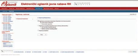 Modul za ponuditelje Napredno pretraživanje objava javne nabave Praćenje objava javne nabave iz Elektroničkog oglasnika javne nabave RH.