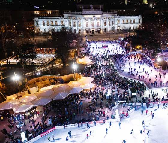 Wiener Eistraum: Noch bis zum 3. März kann man vor der einzigartigen Kulisse des Wiener Rathauses dem Eislaufsport nachgehen.