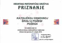 natjecanja i smotre 30 Piše: lucija morvaj»požega - grad koji volim«rarni rad učenika osnovnih škola.