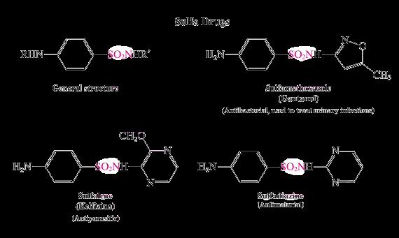 Neki sulfo-preparati Opšta struktura Sulfametoksazol (gantamol) Antibakterijsko