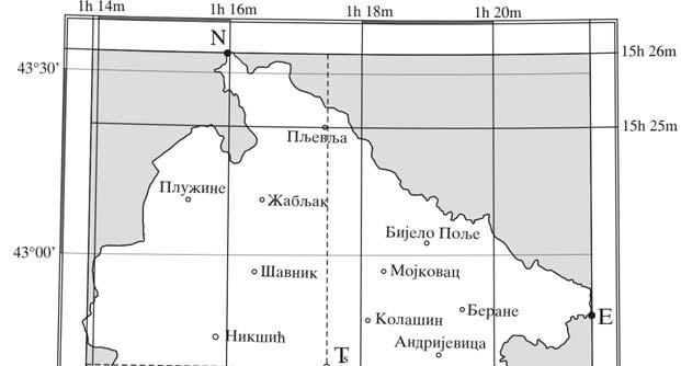 Mathematical-geographical position of Montenegro Слика 2. Антички климати Црне Горе Табела 4.