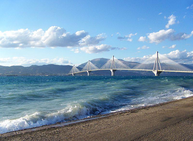 Kohezijski fond primjer - Grčka Rio-Antirrio most preko korintskog tjesnaca. Gradnja 1999.-2004.