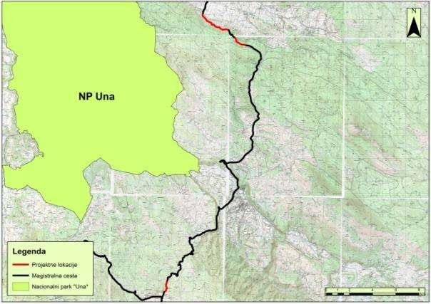 5.8. ZAŠTIĆENA PODRUČJA Lokacija Projekta ne nalazi se u zaštićenoj zoni definiranoj Prostornim planom FBiH, Prostornim planom Unsko-sanskog kantona i Prostornim planom Kantona 10.