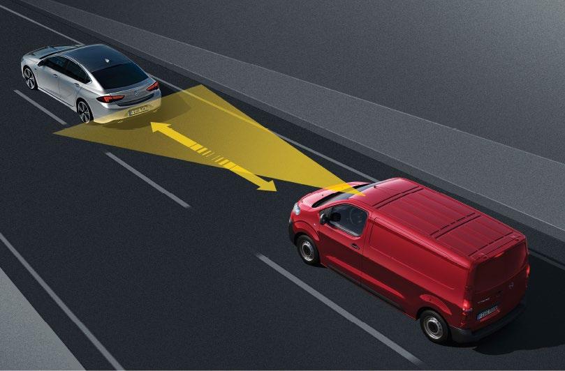 Upozorenje na frontalni sudar : skenira cestu pred vama i upozorava vas na mogućnost sudara s vozilima ili