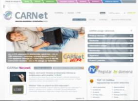 CARNet + www.carnet.hr Nastao 1991. CARNet Hrvatska akademska i istraživačka mreža Projekt Nastao 1991. g.