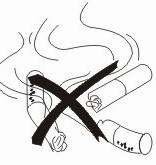 Не користете го апаратот на Не го употребувајте апаратот за влажни површини. всисување на зажарени предмети, отпушоци од цигари и топол пепел.