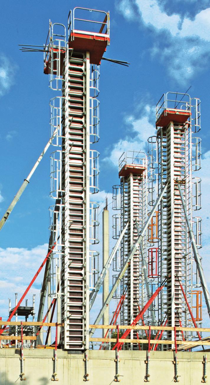 Merdevine i platforma za betoniranje Siguran rad na svim visinama. RAPID merdevine i platforme za betoniranje za Vašu sigurnost. PERI platforma se na gradilište isporučuje unapred montirana.