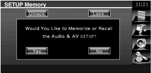 Memorija postavki Audio postavke i postavke AV sučelja mogu se i spremiti. Pohranjene postavke možete uključiti bilo kada.