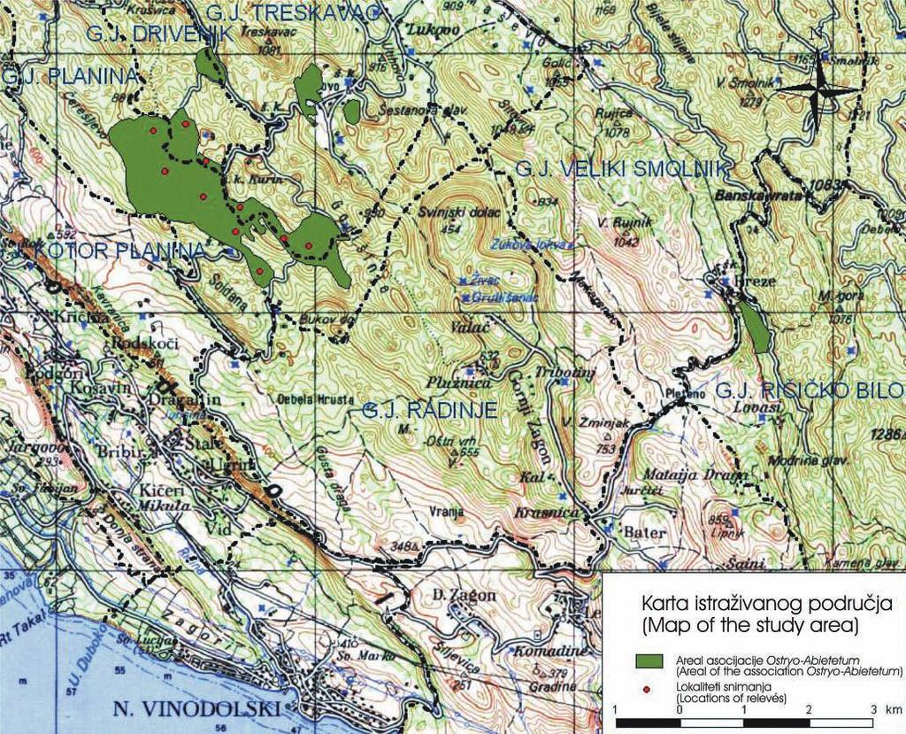 J. Vukeli}, D. Raci} i D. Bari~evi}: [UMA JELE I CRNOGA GRABA (Ostryo-Abietetum/Fukarek 1963/... [umarski list br. 9 10, CXXX (2006), 387-397 Slika 1.