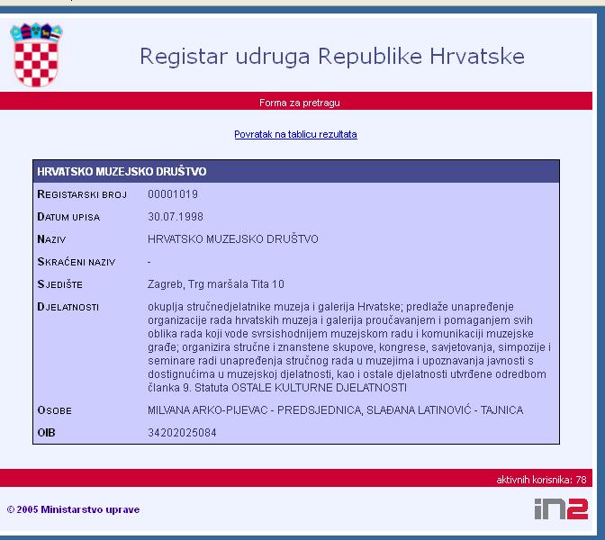 naziv Muzejsko društvo Hrvatske, a 1975. ono se registriralo kao Savez muzejskih društava Hrvatske. U razdoblju između 1991. i 1997.