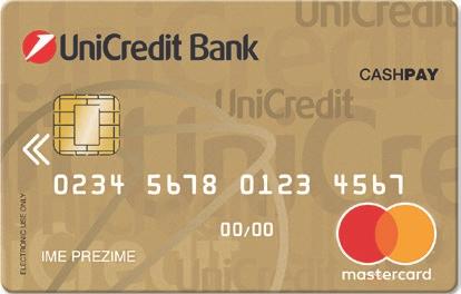 * Sve kartice izdane kod UniCredit bank d.d. su uključene u 3D secure protokol i time nude dodatnu sigurnost plaćanja.