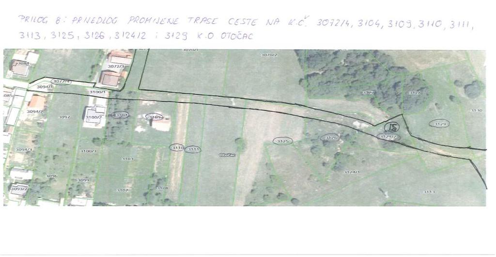 Odgovor glasi: Primjedba se prihvaća. 1. Katastarske čestice k.č. 4075/9 i 4076/2 k.o. Otočac ulaze u zonu gospodarske namjene, uz napomenu, da je u navedenoj zoni potrebno poštivati Zakon o cestama, koji regulira gradnju uz državne ceste (čl.