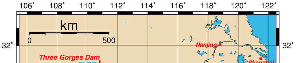 Three Gorges Dam Location