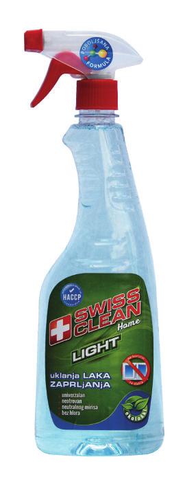 Swiss Clean HOME - Light Višenamensko sredstvo za održavanje higijene u domaćinstvu i čišćenje lakših zaprljanja kuhinjski elementi tepisi kupatila