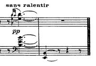 Page24 mjeri, a motiv sinkopiranog ritma iza kojeg slijedi pjevani dugo-kratki uzorak prožima veći dio oba djela.