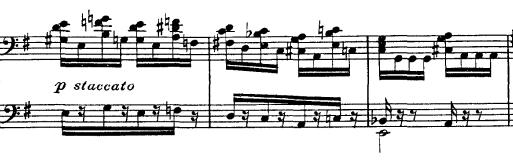 U usporedbi sa tradicionalnom reprizom, u ovoj Toccati repriza je skraćena i istaknuta povratkom druge teme u 221. taktu, no ovoga puta pobjedonosnim nastupom u E-duru.