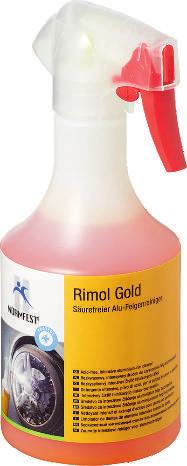 RIMOL GOLD Čistač felgi ne sadrži kiseline ne sadrži nikakve opasne tvari za