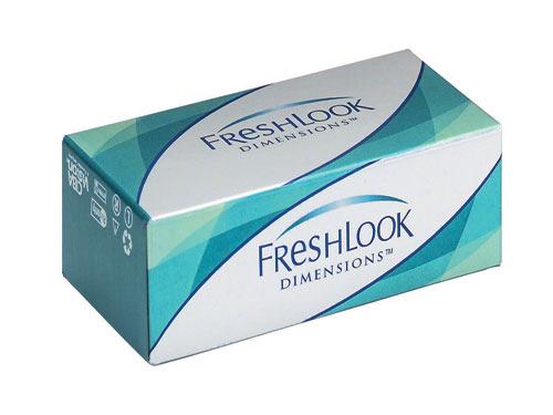 9 FRESHLOOK DIMENSIONS Leća u kutiji 2 (plano) Novo u ponudi linije FreshLook. Leća u kutiji 6 (dioptrija) Leće Dimensions pojačavaju boju svijetlijih očiju B.C.