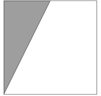 Правоугаонику са слике је дужина два пута већа од ширине. Подели га на три дела тако да се од њих може сложити квадрат. 24.