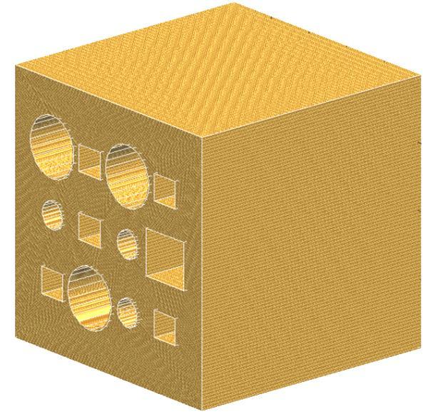 Просторни приказ коцке је приказан на слици: 12. Решење је приказано на слици: 13.