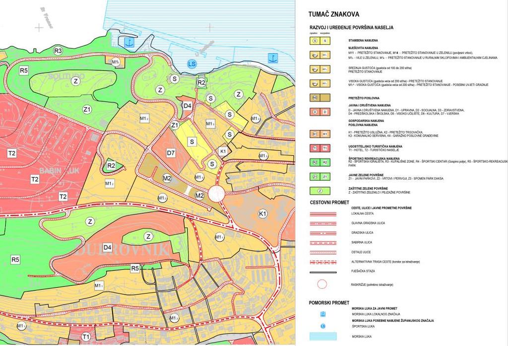 Izmjenama i dopunama Generalnog urbanističkog plana Grada Dubrovnika mijenja se i dopunjuje: Tekstualni dio Plana, - Odredbe za provođenje i to članci koji se tiču predmetnih izmjena, - Obrazloženje,