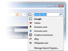 Slika 7: Program za upravljanje preuzimanjem datoteka Firefox posjeduje i brojne mogućnosti pretraživanja, kao što je prikaz