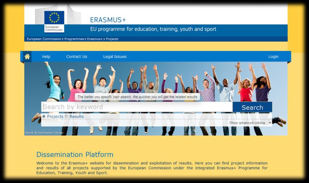 Erasmus+ platforma projektnih rezultata http://ec.europa.