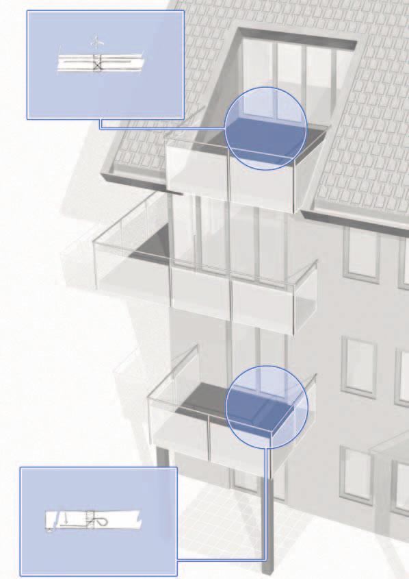 Schöck Isokorb tip A-D Stranica 69 za balkone koji ulaze u polja