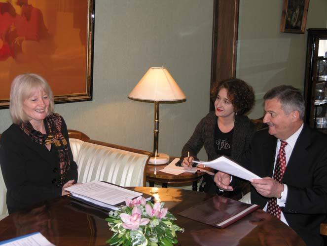 Predsjednik Odbora za vanjsku politiku Mario Zubović sastao se s državnom tajnicom u Ministarstvu vanjskih poslova Kraljevine Norveške (Zagreb, 24. siječnja 2008.