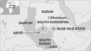 snage počele da bombarduju državu u Sudanu Južni Kordofan tokom 2011. godine.