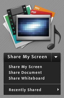Stop Sharing prekinuti dijeljenje Share odabrati dijeljenje ekrana, datoteke ili ploče za pisanje Full Screen prikaz sučelja preko cijeloga ekrana; kada je uključen prikaz preko cijelog ekrana, do