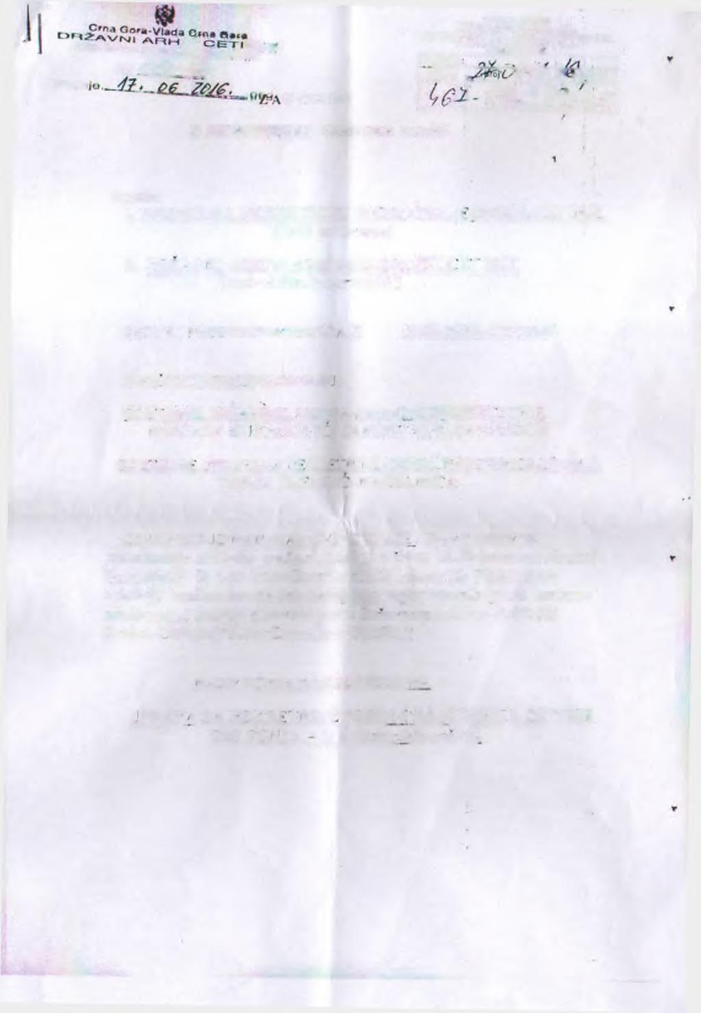 Cet'n ARH IV S K I 0 0 a j 5 C f T, N ^ ' " = H-o; Q 3 M '4 /3 PISNIK grma gora M in is ta rs tv o fin an sija UPRAVA 2A NEKRETNINE P O d r u f i n «j *.t c.i i o l e «O 1^ T I N J t; Primljeno Org.