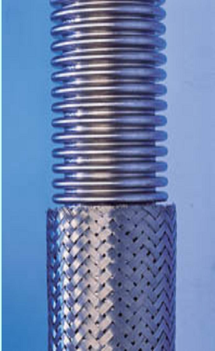 M A F L E X - N KONSTRUKCIJA: Potpuno metalna jednostjena savitljiva cijev izrađena hidrauličkim postupkom od glatke uzdužno zavarene cijevi. PROFIL: Harmonika sa nesabijenim paralelnim rebrima.