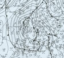 Svibanj Slika 3. Visinska sinoptiëka situacija 6. svibnja 4. u UTC ska dolina. Visinska ciklona je sljedeêih dana bila nad zapadnom Europom, a nad Hrvtaskom se zadræavalo jugozapadno strujanje.