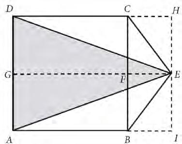 Површина троугла је 96 cm.