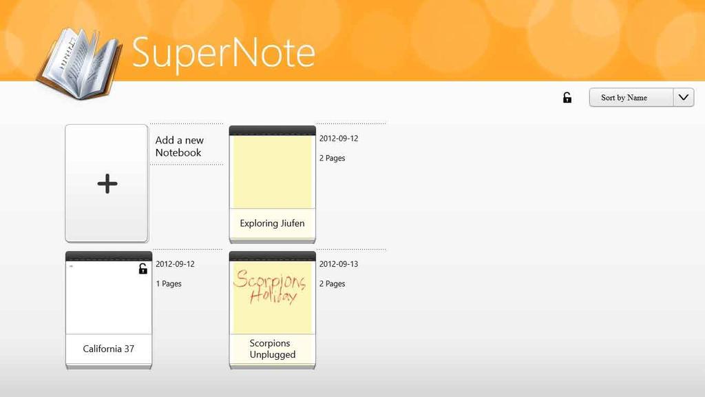 SuperNote SuperNote je aplikacija koja pruža intuitivni korisnički interfejs za pravljenje beleški, slika i crteža.