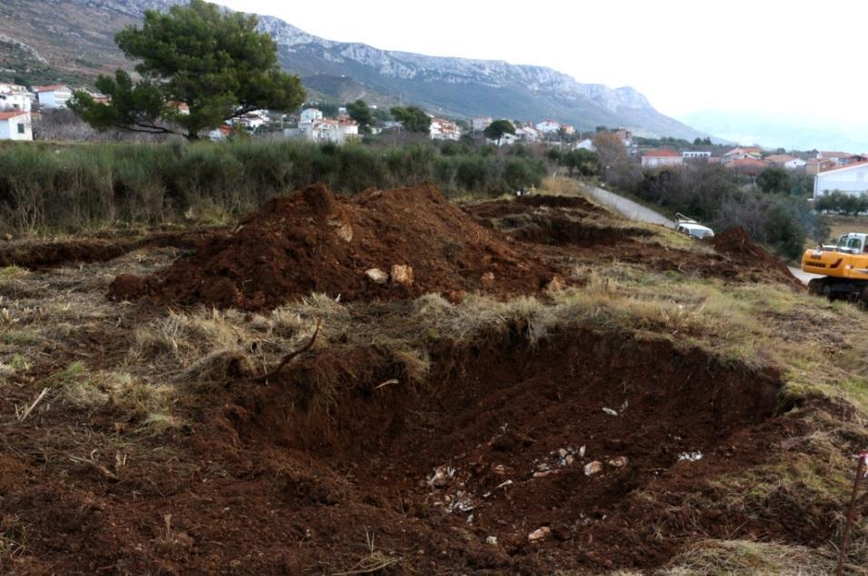 Slika 4. Sonde na krajnjem zapadnom dijelu AN 3 (foto: S. Đuričić).