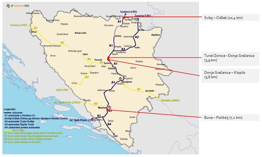 1. Uvod JP Autoceste (Preduzeće) je javno preduzeće iz Federacije Bosne i Hercegovine (FBiH), koje radi na razvoju i izgradnji autoceste koja je dio trans-evropske mreže Koridora Vc koja povezuje