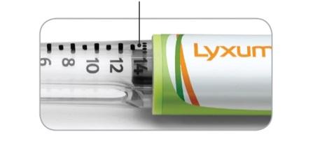 Lyxumia 10 mikrograma otopina za injekciju liksisenatid UPUTE ZA UPORABU Jedna napunjena brizgalica sadrži 14 doza, a jedna doza sadrži 10 mikrograma u 0,2 ml.