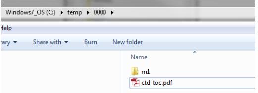 Izaberite opciju Yes, view them ako želite prikazati kreirane TOC-e u Vašem PDF programu za prikazivanje. g. Naći ćete generisani TOC dokument ctd-toc.