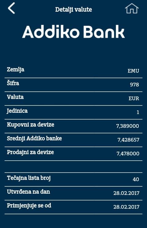 Tečajnim kalkulatorom koji je dostupan na ekranu tečajne liste možete preračunavati iznos jedne valute u iznos druge