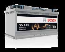 S5 A s AGM tehnologijom i PowerFrame Asortiman proizvoda i pojedinosti o proizvodu S5 A Prvoklasni Bosch akumulatori s AGM tehnologijom raspolažu dovoljnom snagom za česta pokretanja i zaustavljanja