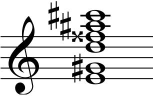 Taj neobičan akordički sklop ne narušava dojam harmonijske funkcije koju podržavaju donji gudači i piccolo (kasnije i rogovi); tonovi E, GIS i D podržavaju funkciju D/IV dok tonovi FIZIS, AIS