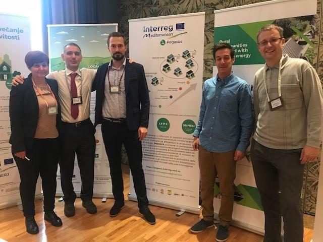 PEGASUS na konferenciji MED zajednice "Učinkovite zgrade i obnovljivi izvori energije" u Ljubljani PEGASUS je sudjelovao na ECOMONDO- The green technologies expo u Riminiju 5 partnera PEGASUS-a