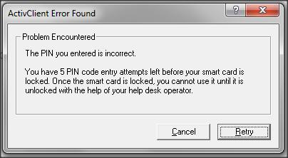 strana: 10/89 5.1.1. Neuspješna prijava u aplikaciju Ako korisnik nije unio ispravan PIN na ekranu će se pojaviti sljedeća poruka (Slika 7). Slika 7.