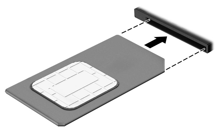 Da biste umetnuli SIM karticu, slijedite ove korake: 1. Isključite računalo pomoću naredbe Isključi računalo. 2. Zatvorite zaslon. 3. Isključite sve vanjske uređaje koji su povezani s računalom. 4.