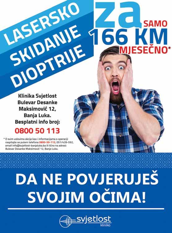 8 petak, 22. jul 2016. GLAS SRPSKE Panorama tu ris ta po sje ti lo je BiH u ma ju ove go di ne, {to je 42,7 134.849 od sto vi {e u odno su na april, a os tva re no je 258.