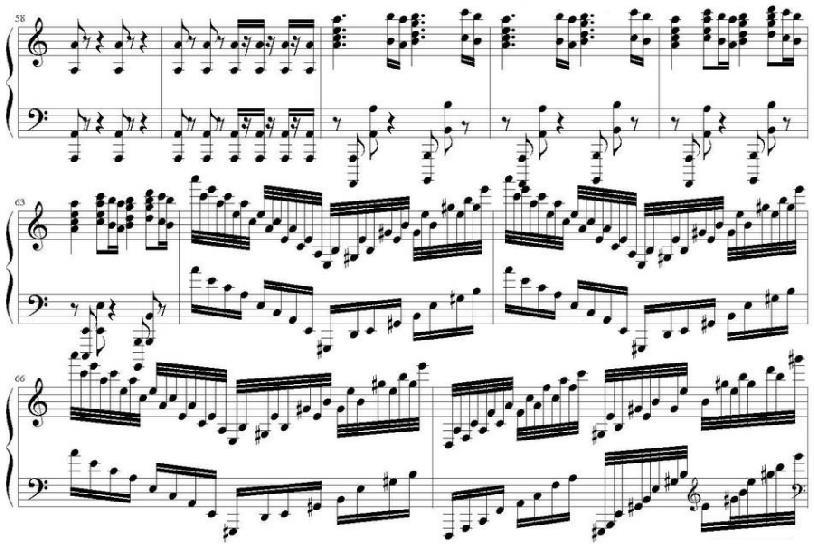 Primjer 7: Edvard Grieg: Koncert za klavir i orkestar u a-molu, op.16, 1. stavak: Allegro molto moderato 2.) Franz Liszt: Totentanz Ova skladba ima posebni tretman.