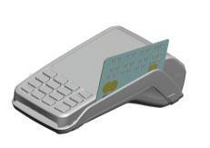 Uputstvo za rad prodajnog mesta Ukoliko obavljamo transakciju karticom koja na sebi poseduje čip, kartica treba ubaciti u čitač, tako da čip bude okrenut ka gore i ka terminalu.